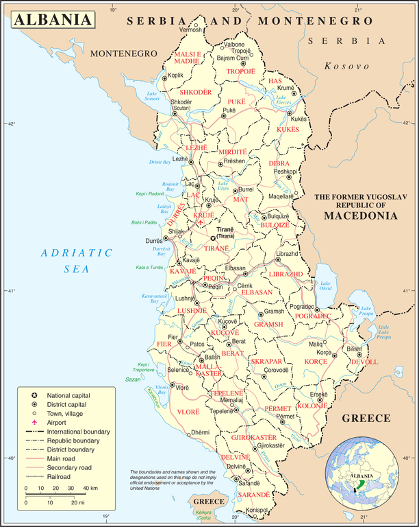 karta albanije mapa srbije i crne gore | Pictures Fenomenal karta albanije