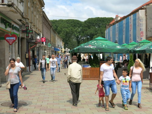 U donjem delu pešačke zone fasade se još uvek sređuje (REW 2016)