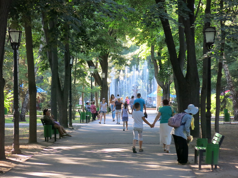 Park Stefan Veliki, jedan od dva centralna parka (REW 2016)