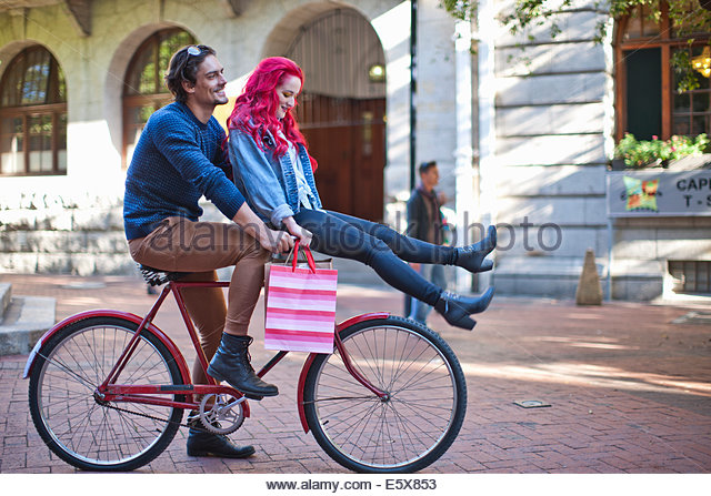 Резултат слика за bicycle woman on a handlebar